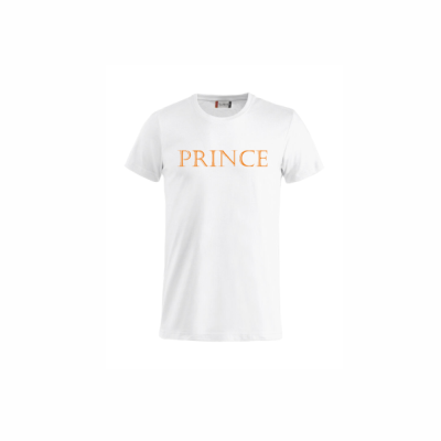 Koningsdag kinder t-shirt PRINCE wit