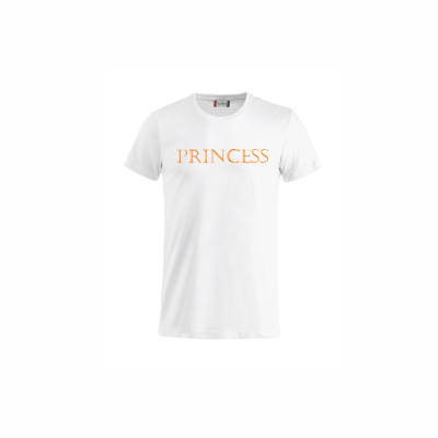 Koningsdag kinder t-shirt PRINCESS wit